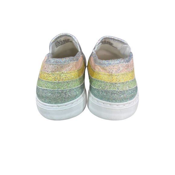Rainbow Slip-On Sneakers Size 11 Girls By Olive & Edie - Picture 10 of 11